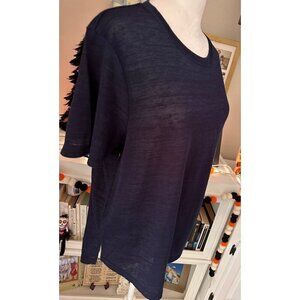 Earth Yoga Navy Blue Top Womens Size Large